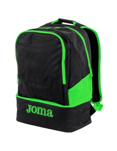 MOCHILA ESTADIO III NEGRO-VERDE FLUOR
