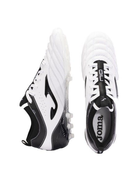 BOTAS DE FÚTBOL NUMERO-10 2402 BLANCO NEGRO CÉSPED ARTIFICIAL BOTAS DE FÚTBOL NUMERO-10 2402 BLANCO NEGRO CÉSPED ARTIFICIAL