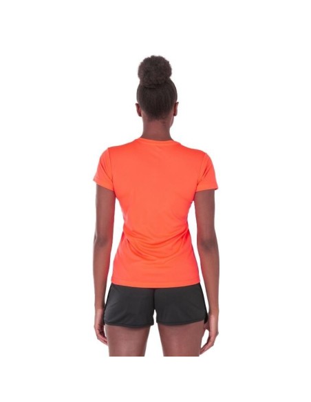 CAMISETA MANGA CORTA MUJER COMBI CORAL FLÚOR CAMISETA MANGA CORTA MUJER COMBI CORAL FLÚOR