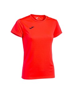 CAMISETA MANGA CORTA MUJER COMBI CORAL FLÚOR