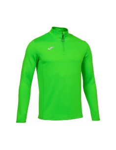 SUDADERA RUNNING NIGHT VERDE FLÚOR