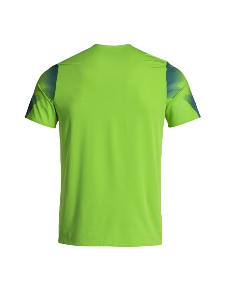 CAMISETA MANGA CORTA ELITE XI VERDE FLUOR MARINO
